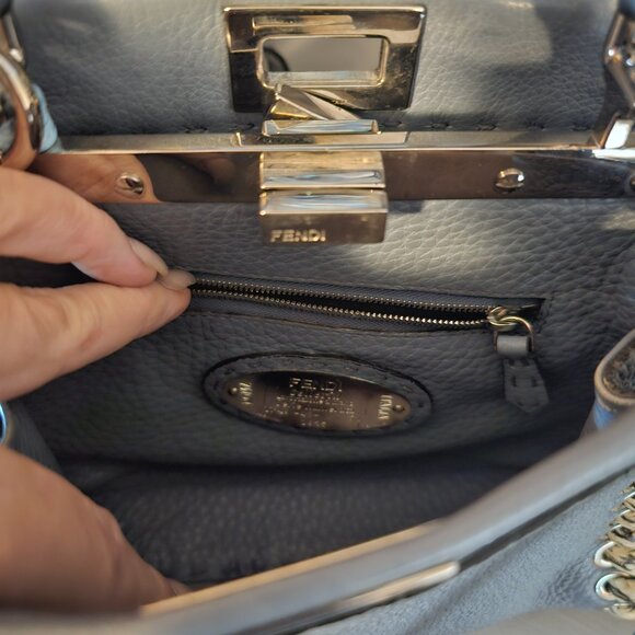 Fendi Peekaboo Mini Selleria Python whipstitch limited edition - Picture 8 of 16